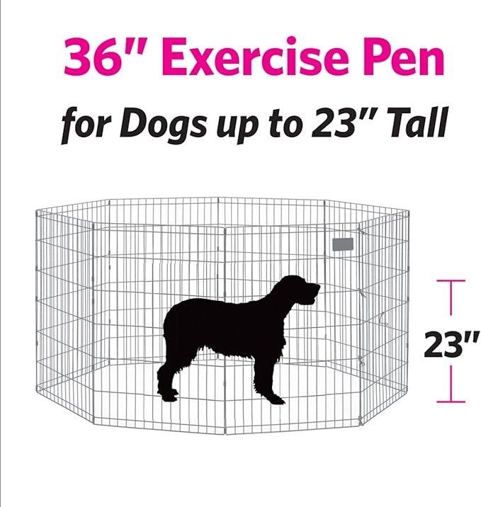MidWest Homes for Pets 36-Inch Exercise Pen, for Indoor and Outdoor use - Image 7