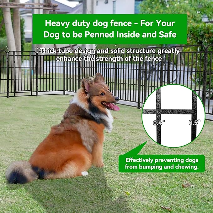 Kfvigoho Heavy Duty Dog Playpen: 12 Steel Panels 40" Height, Square Steel Pipe - Image 4