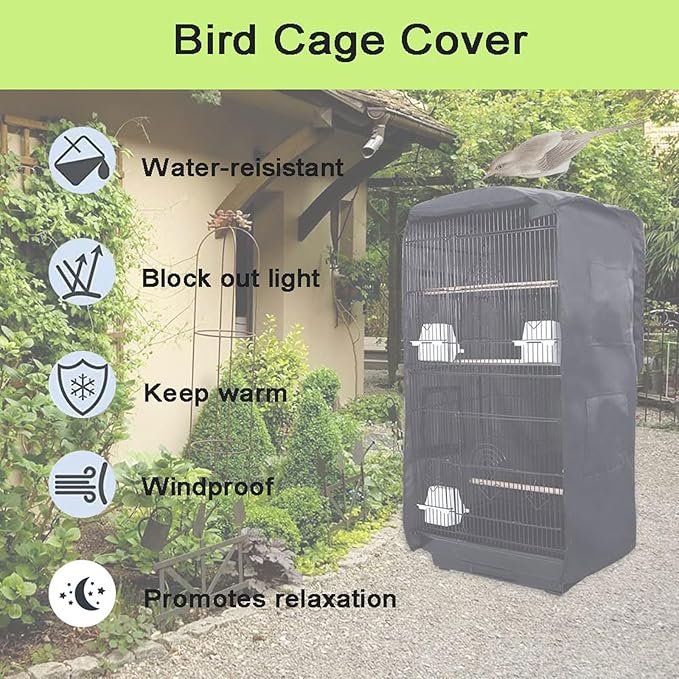 Bird Cage Cover Good Night Birdcage Cover Universal Blackout Bird Parrot Cage - Image 5