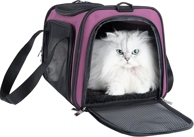 Easy Load Pet Carrier for Medium Cats and Small Dogs by petisfam