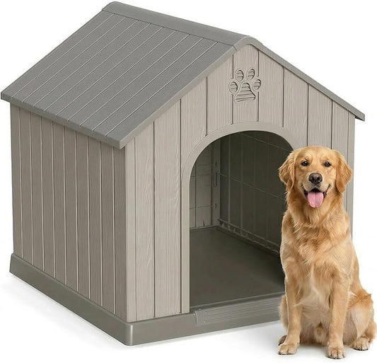 DRATO Outdoor Dog House Waterproof Roof, Large Capacity Pet House by DRATOprovidesawarmandcozy