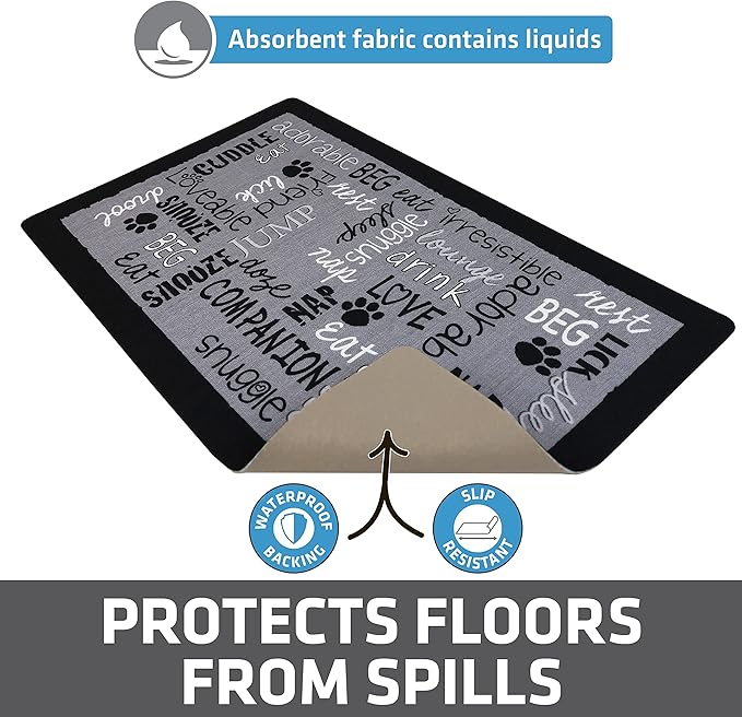 Drymate Pet Bowl Placemat, Dog & Cat Food Feeding Mat - Image 3