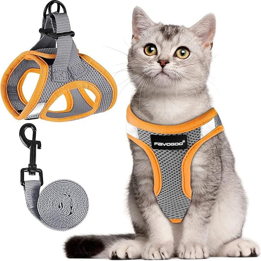 FAYOGOO Cat Harness, Cat Leash and Harness Set by FAYOGOO