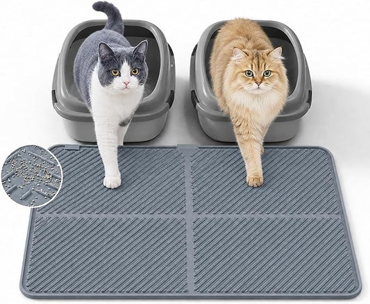 Silicone Cat Litter Mat 30" x 23", Large Cat Litter Mat by Unknown