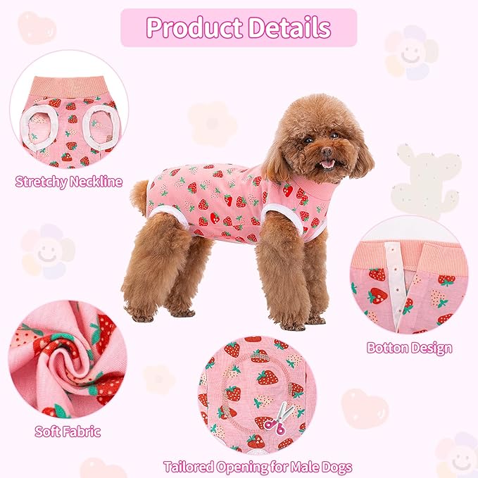 Coppthinktu Recovery Suit for Dogs After Surgery, Dog Onesie Surgery Recovery - Image 3