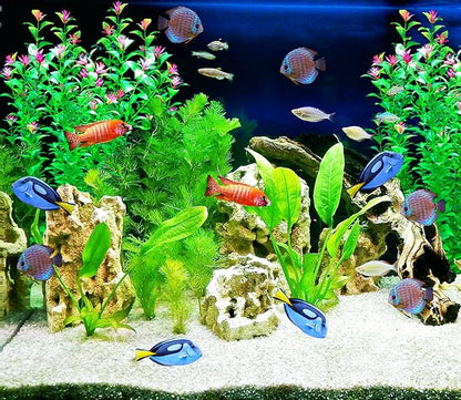 2 pcs Aquarium Decor Plants 21 Inches Extra Large Artificial Plastic Fish Tank - Image 7