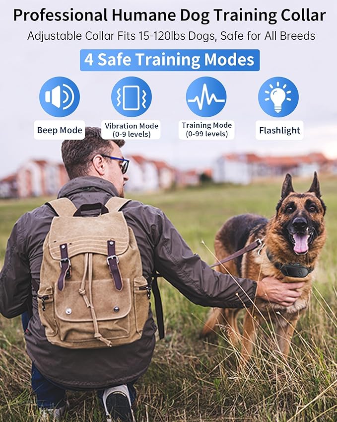 Dog Training Collar with Remote, Waterproof IPX7 E Collar - Image 2