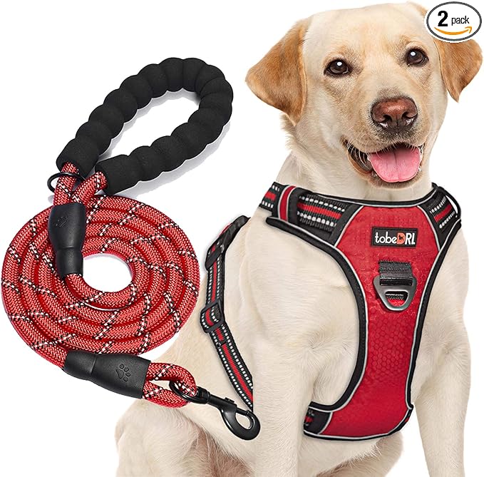 tobeDRI No Pull Dog Harness Adjustable Reflective Oxford Easy Control Medium by tobeDRI