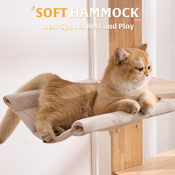 HITTITE Solid Wood Cat Tree Tower - Image 6