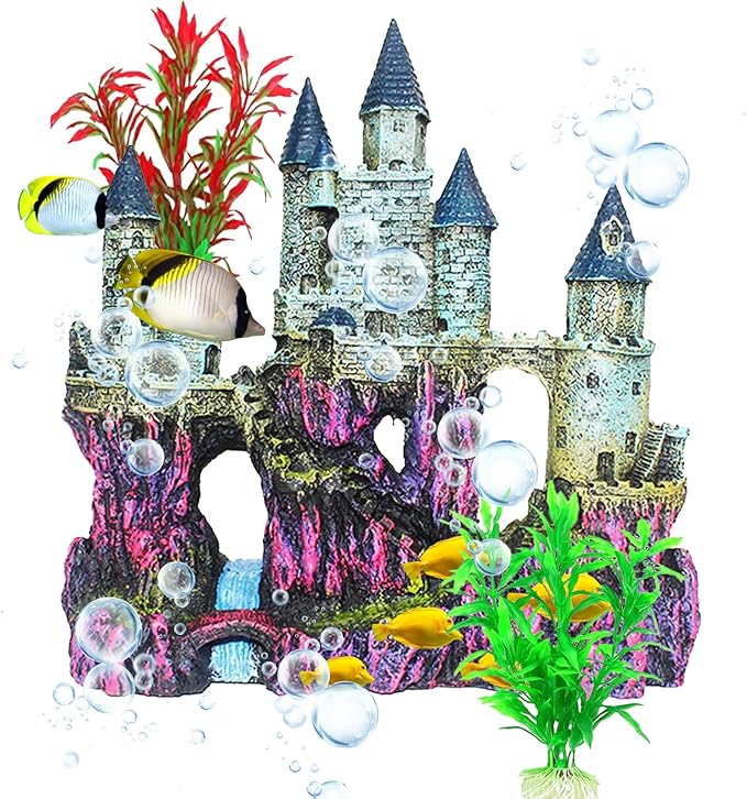 Aquarium Castle Decor, Resin Castle by MUYG