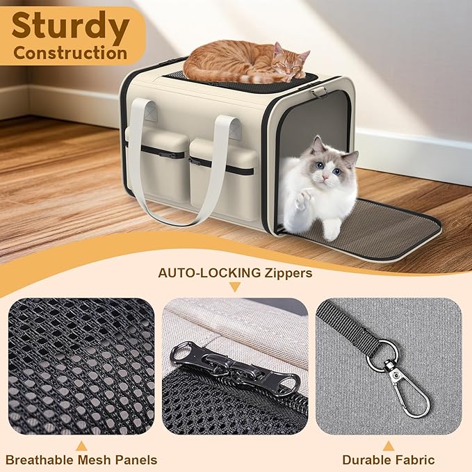 Cat Carrier Soft Airline Approved - Image 8