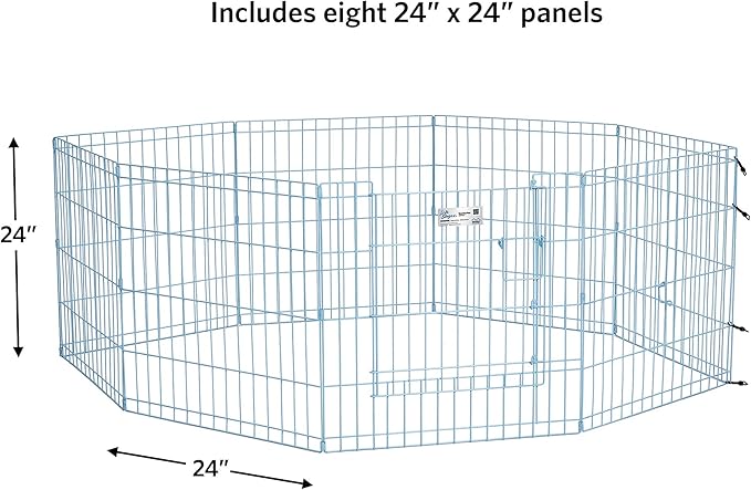 MidWest Homes for Pets 24-Inch Exercise Pen, for Indoor and Outdoor Use - Image 4
