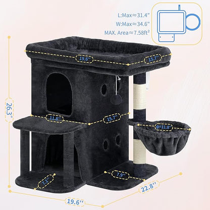 Heybly Cat Tree, 26.3-inch Cat Tower - Image 3