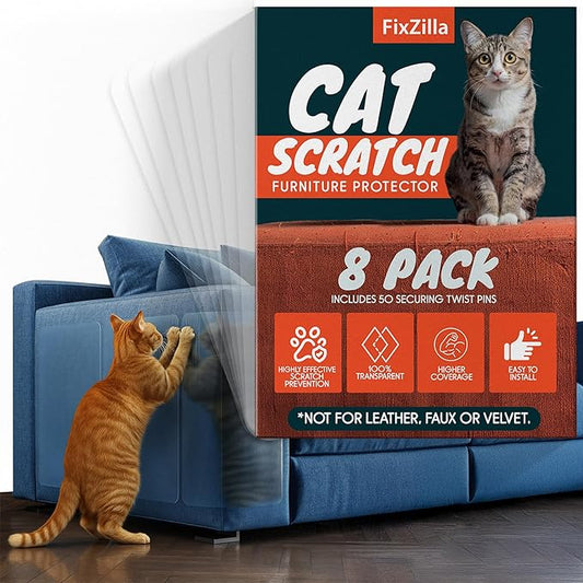 FixZilla Anti Cat Scratch Furniture Protector, Easy-to-Apply Scratching by FixZilla