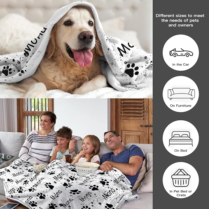 Personalized Dog Blanket, Customized Pet Blankets - Image 3