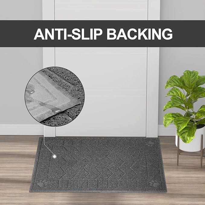 Cat Litter Mat, Litter Trapping Mat Soft on Kitty Paws, Waterproof, Easy Clean - Image 6
