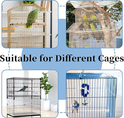 Daoeny Large Bird Cage Cover, Bird Cage Seed Catcher, Adjustable Soft Airy - Image 6