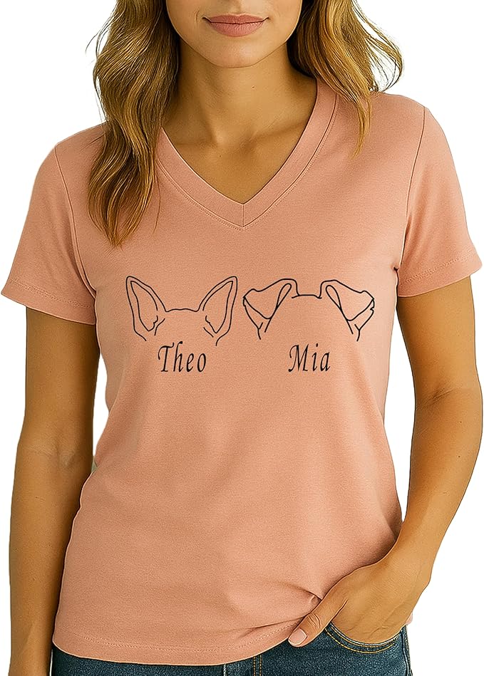 Custom Dog Mom Shirt Personalized Dog Ears Sweatshirt - Image 2
