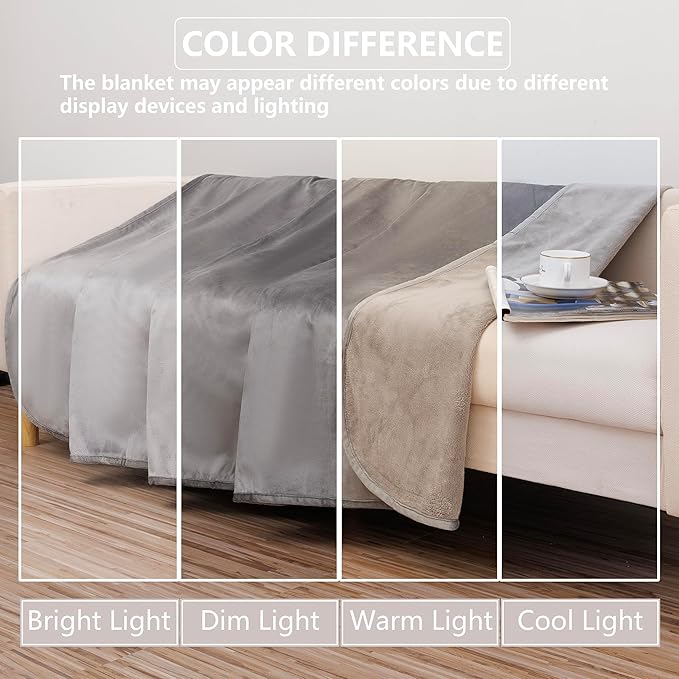 Waterproof Dog Blanket for Couch, Reversible Pet Throw Blankets Leak Proof Sofa - Image 7