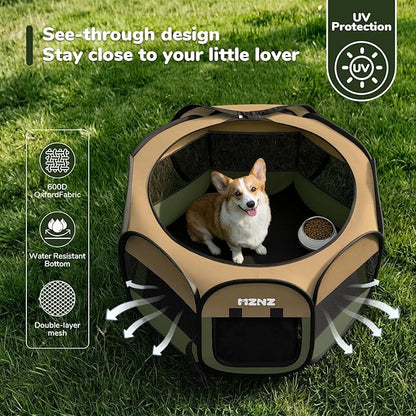 Dog Playpen, Portable Puppy Pet Crate Indoors - Image 6