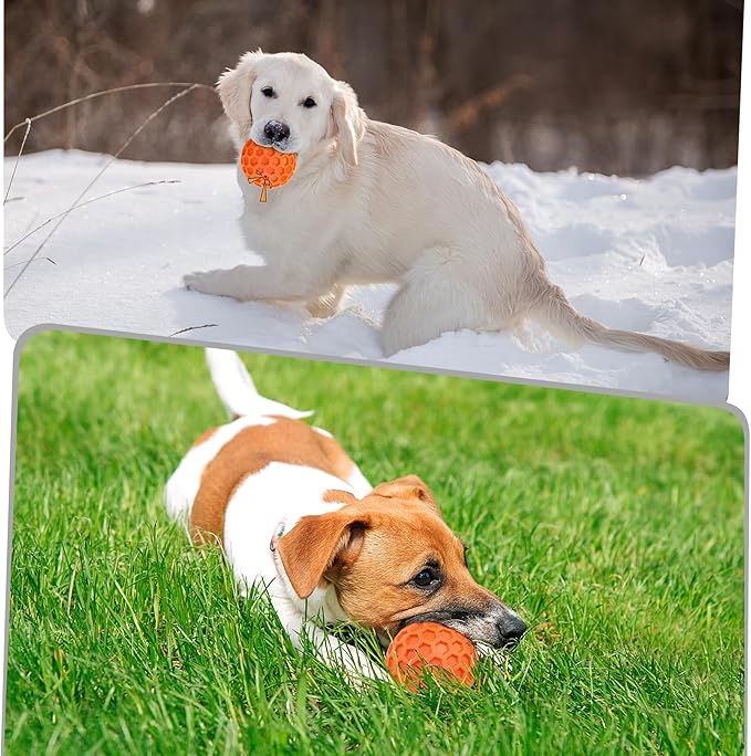 Squeaky Dog Toys for Aggressive Chewers, Indestructible Dog Balls for - Image 4