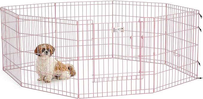 MidWest Homes for Pets 24-Inch Exercise Pen, for Indoor and Outdoor Use by MidWestHomesForPets