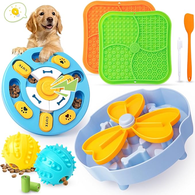 Forfon Curated Dog Puzzle Toys for Boredom and Mental Stimulation, Lick Mat & by Forfon