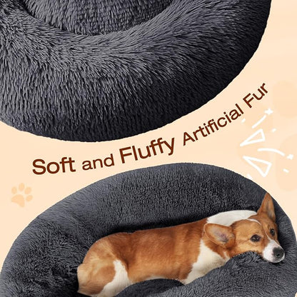 JOLLYVOGUE Dog & Cat Bed, Calming Anti-Anxiety Pet Bed - Image 3