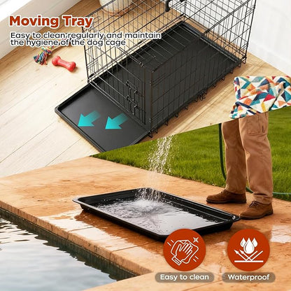 BestPet | Dog Crate | 36" | Black | Foldable Metal Kennel - Image 4