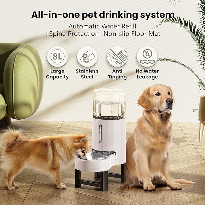 CZPET Elevated Dog Water Bowl Dispenser - Image 4