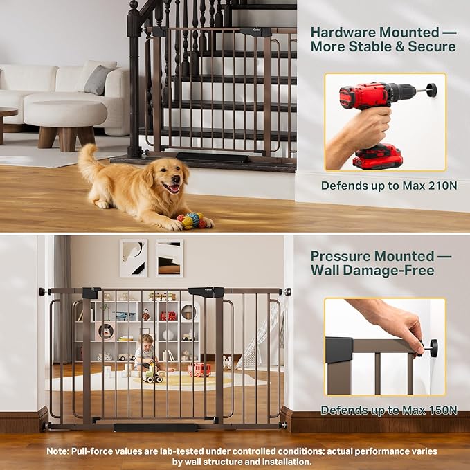 Cumbor 36.6-64" Extra Wide Baby Gate - Image 8