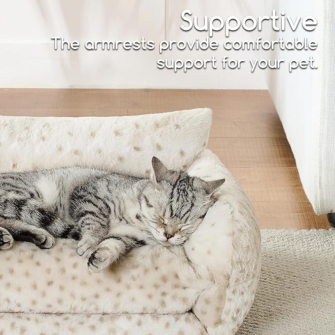 Hollypet Cat Bed Fluffy Plush Multifunctional Double-Layer Machine Washable - Image 4