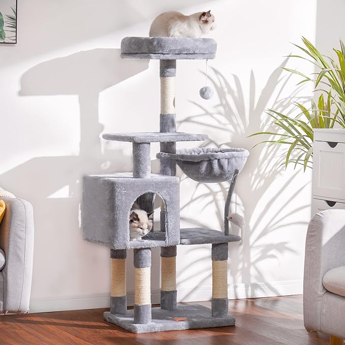 Heybly Cat Tree with Toy, Cat Tower condo - Image 7