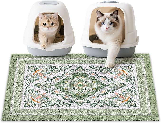 Unicorn Catcher Cat Litter Mat 33" x 22" Non-Slip Litter Box Mat Washable by UnicornCatcher