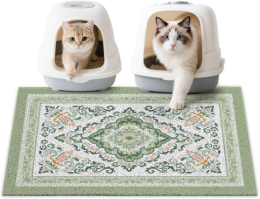 Unicorn Catcher Cat Litter Mat 33" x 22" Non-Slip Litter Box Mat Washable by UnicornCatcher
