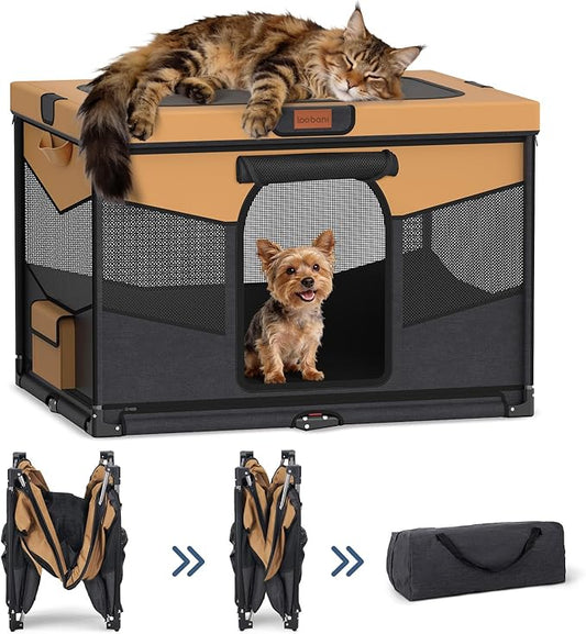 LOOBANI Foldable Dog Playpen for Small Dogs, Indoor/Outdoor Puppy Playpen by LOOBANI