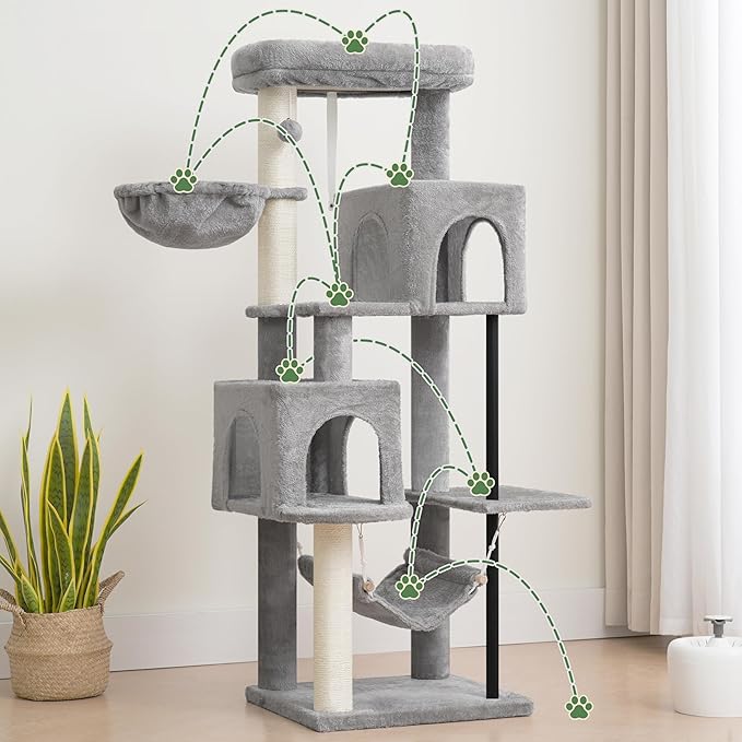 Gitelsnour 51.2'' Cat Tree Tower, Cat Tower - Image 5