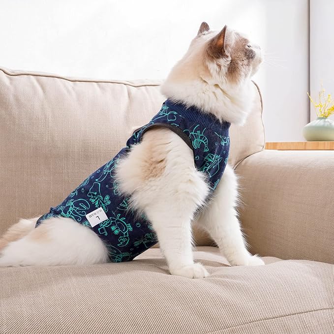 kzrfojy Cat Surgery Recovery Suit Cat Onesie - Image 7
