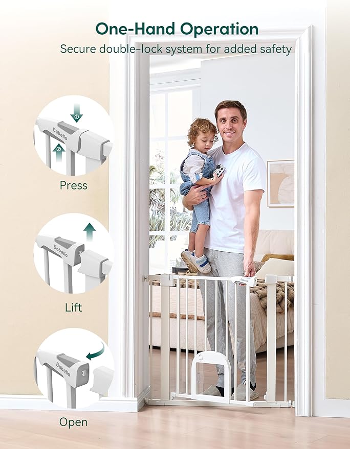 Babelio 36" Tall Upgraded Baby Gate - Image 6