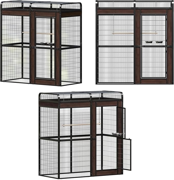 Large Bird Cage for Parakeets Outdoor Bird Aviary Parrot Cage - Image 8