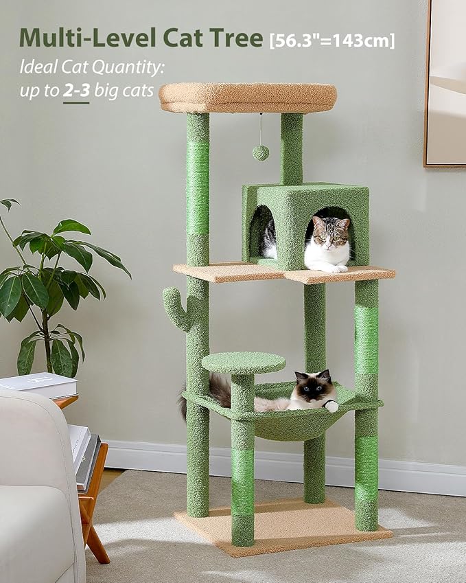 MUTTROS Cactus Cat Tree for Large Cats - Image 2