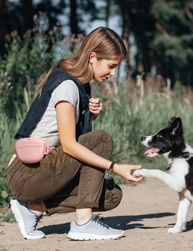 heouvo Dog Treat Pouch with Training Clicker, Upgrade Stronger Magnetic Closure - Image 3