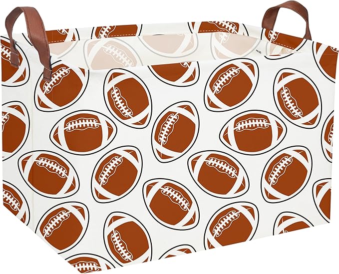 Essme Rectangular Football Baskets, Kids Storage Box, Toy Bin by ESSME