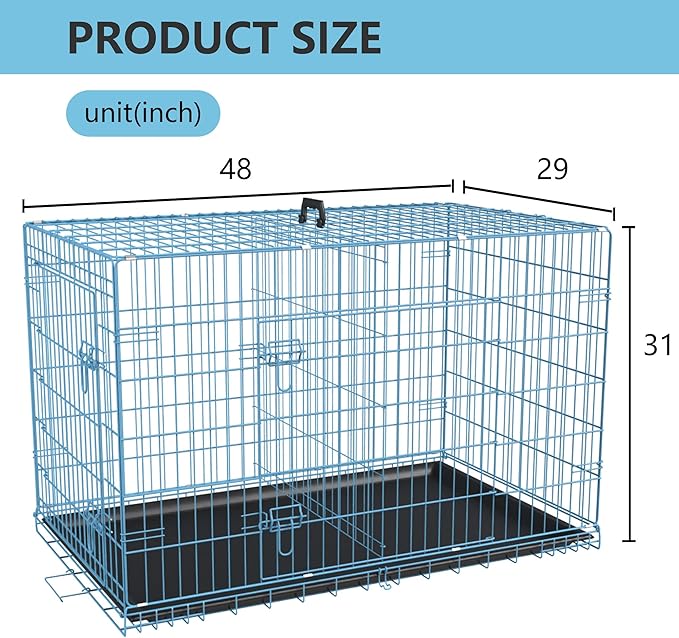 FDW Extra Large Dog Crate Dog Kennel Cage - Image 7