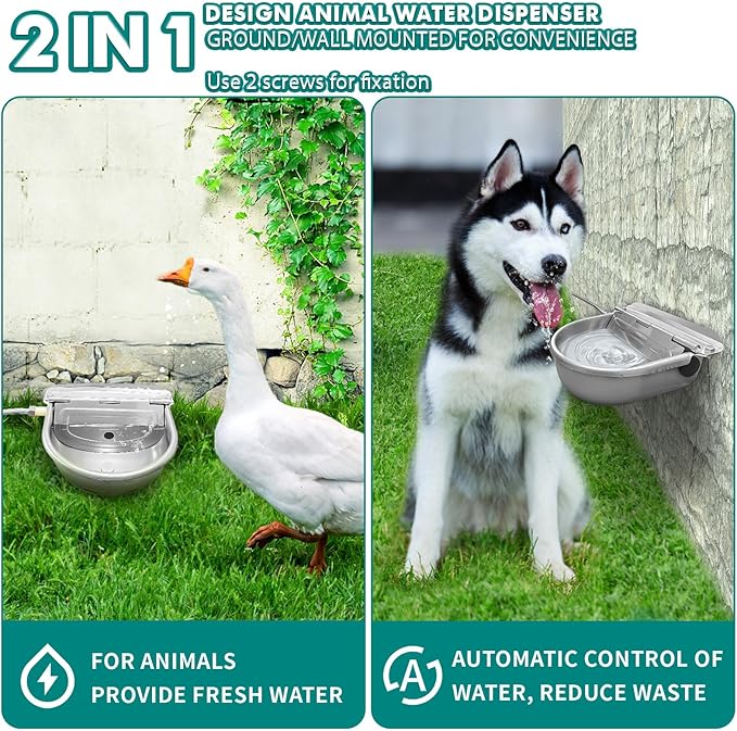 Automatic Water Dispenser for Dogs, Animal Drinking Water Bowl - Image 4