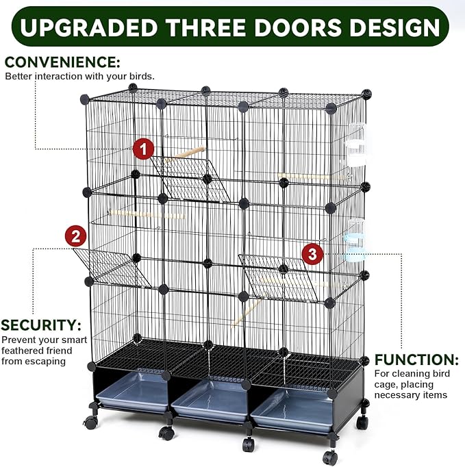 VISCOO Encrypted Bird Cage, - Image 7