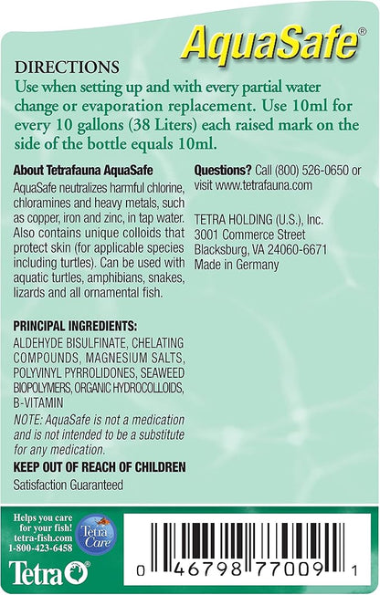 TetraFauna AquaSafe for Reptiles and Amphibians 3.38 Oz, Aqua-Terrarium Water - Image 3