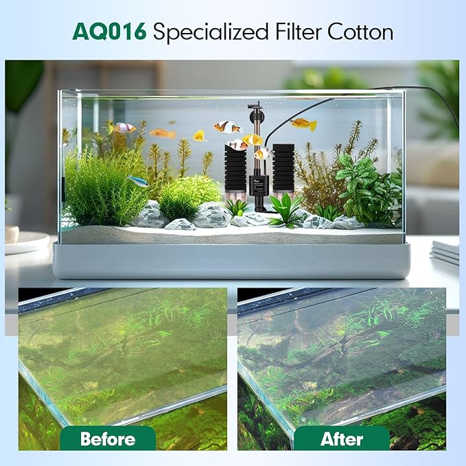 AQQA Replacement Aquarium Filter Sponge 4 Pack - Image 5