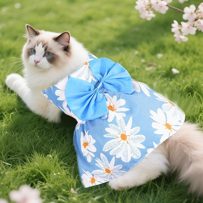 choyaxo Floral Dog Dress Cute Dog Skirt Pet Dress Summer Pet Clothes - Image 4