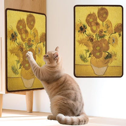 Sisal Cat Scratcher Mat, Cat Wall Scratcher by LESISSMER